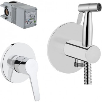 Комплект встроенный: смеситель с гигиеническим душем VITRA HYGIENIC на 2 отверстия Комплект встроенный: смеситель с гигиеническим душем VITRA HYGIENIC на 2 отверстия